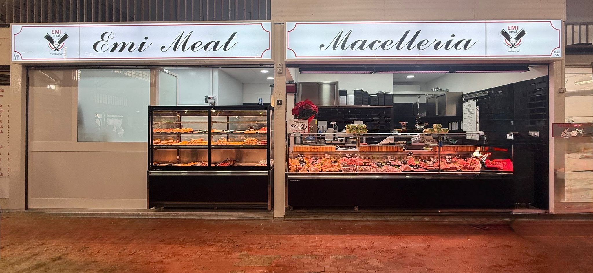 Banco della macelleria Emi Meat con carni fresche selezionate